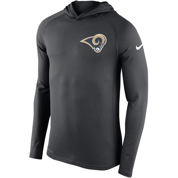 Men's Los Angeles Rams Nike Charcoal Stadium Touch Hooded Performance Long Sleeve T-Shirt,We sell and wholesale Men's Los Angeles Rams Nike Charcoal Stadium Touch Hooded Performance Long Sleeve T-Shirt on line form chian!
